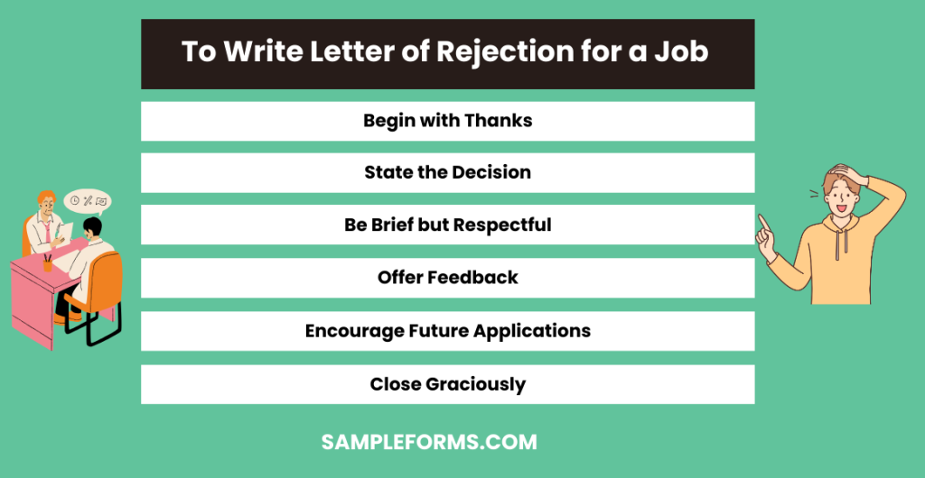 to write letter of rejection for a job 1024x530