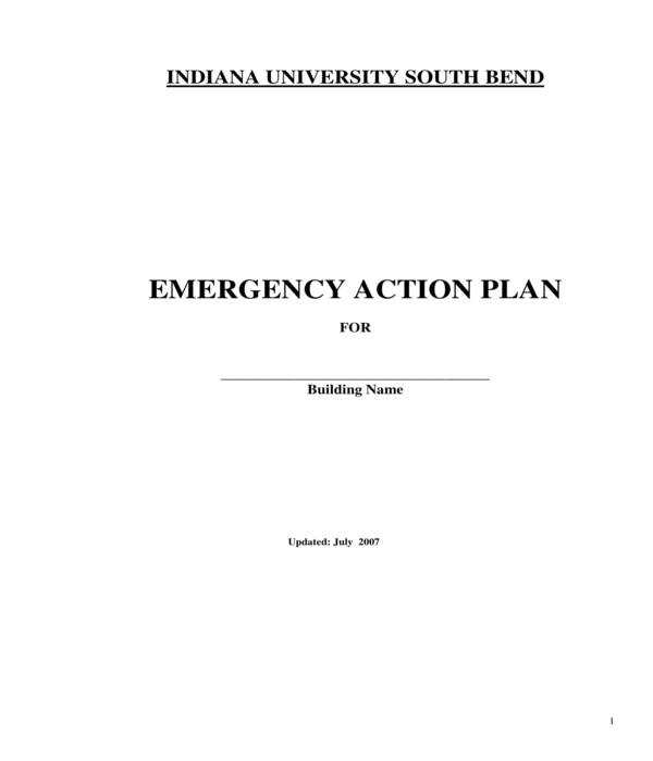 FREE 7+ Emergency Action Plan Forms in PDF | MS Word | Excel