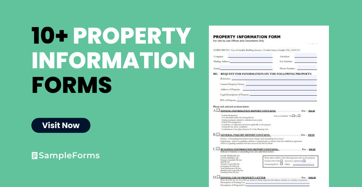 property information form