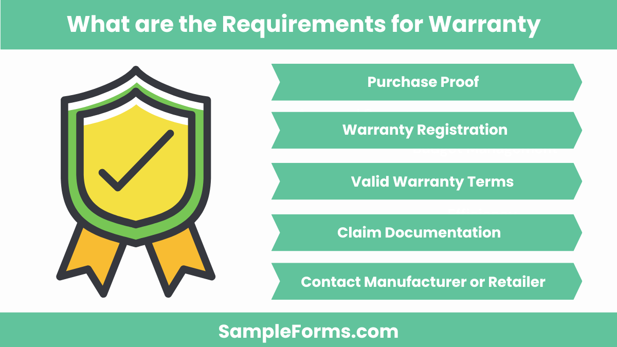 what are the requirements for warranty