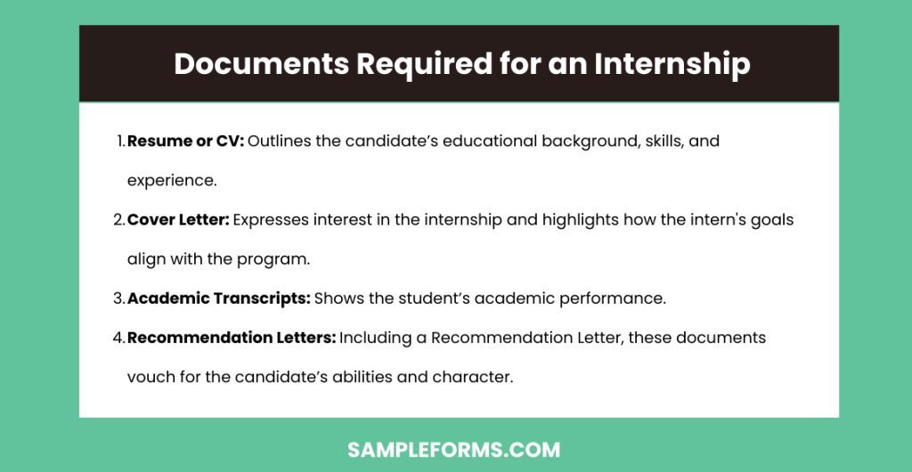 documents required for an internship 1024x530