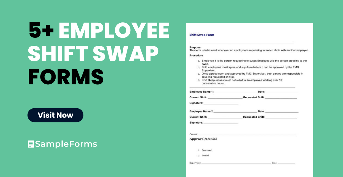 employee shift swap form
