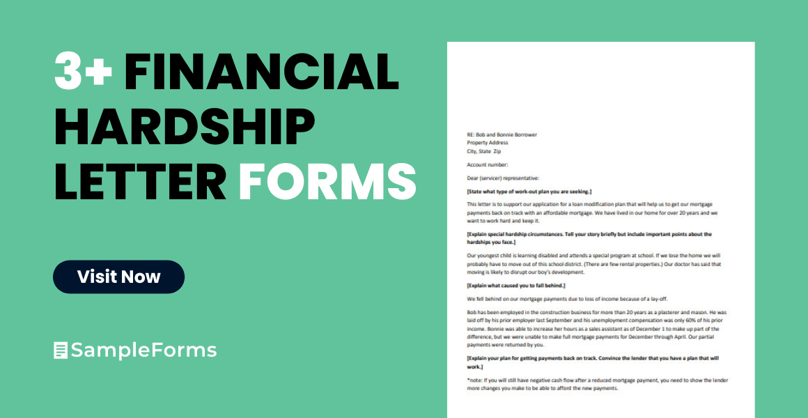 financial hardship letter forms