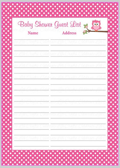 FREE 5+ Baby Shower Sign-In Forms in PDF
