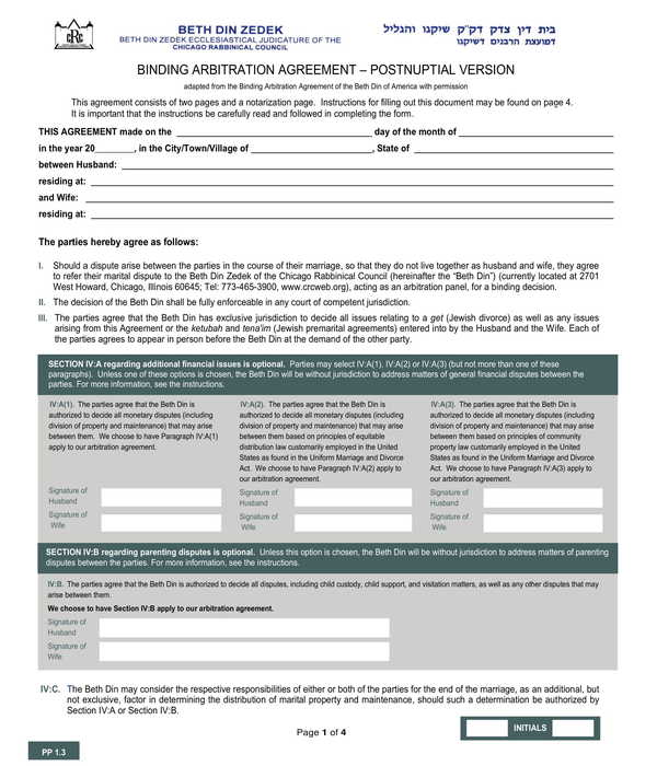 FREE 5+ Postnuptial Agreement Forms in PDF MS Word