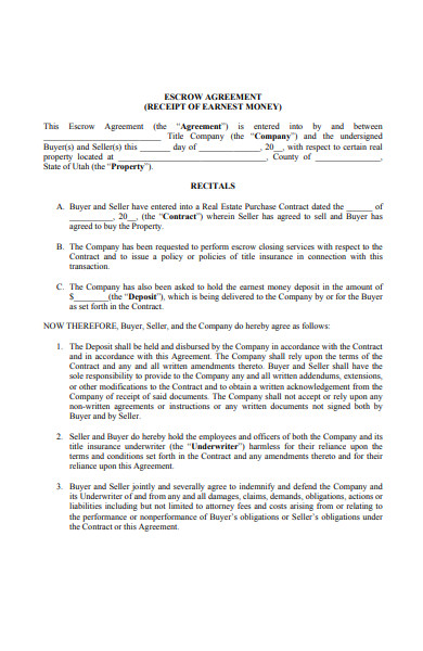 Emd Check FREE 6+ Earnest Money Deposit Receipt Samples, PDF, MS Word, Google Docs