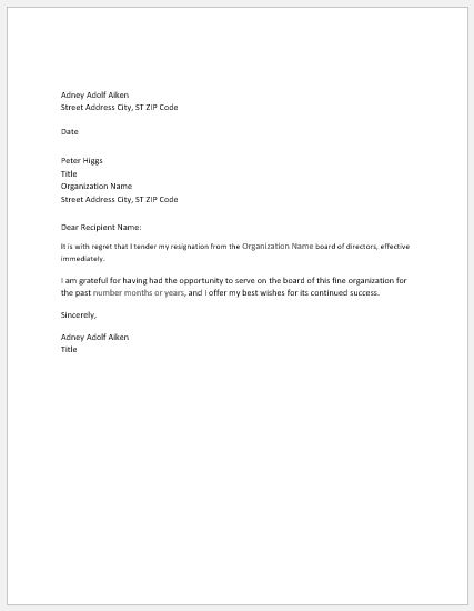 FREE 11+ Professional Job Resignation Letters in PDF| MS Word