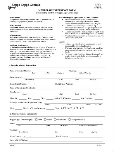 FREE 5+ Sorority Recommendation Letters in PDF