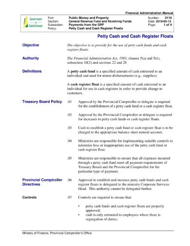 FREE 5+ Petty Cash Register Samples in Excel | PDF
