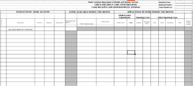 cash receipts and disbursement journal form sample