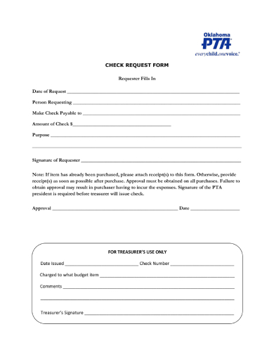 fillable check request form 1 1