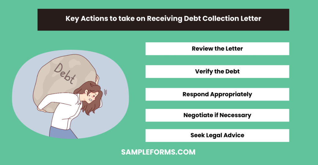 key actions to take on receiving debt collection letter 1024x530