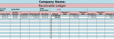 FREE 4+ Accounts Receivable Ledger Forms in Excel | XLXS | XLTX