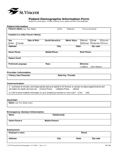 patient information form 1 11