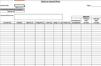 sample general journal form 