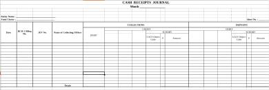 template for cash receipts journal form 