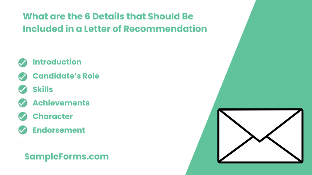 what are the 6 details that should be included in a letter of recommendation 1024x576