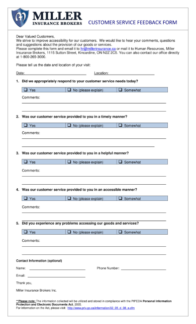 accessibility customer feedback form 1 1