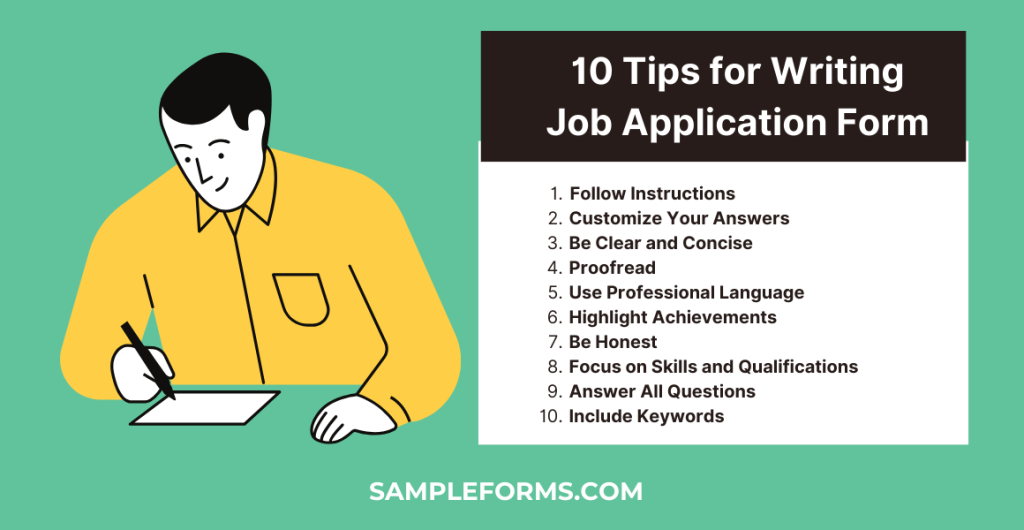 10 tips for writing job application form 1024x530