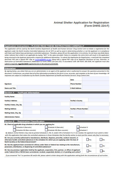 FREE 30+ Animal Shelter Forms in PDF | MS Word