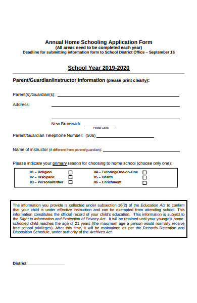 FREE 33+ School Application Forms in PDF | MS Word