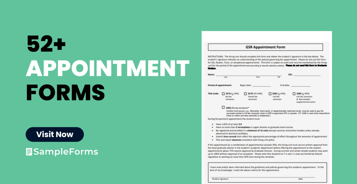 appointment form