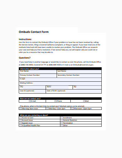 basic contact form