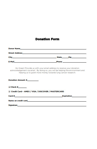 basic donation form