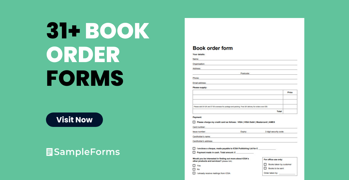 book order form