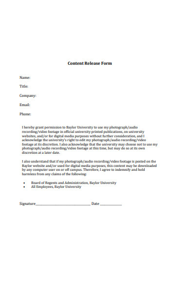 content release form1