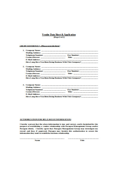 credit reference application form
