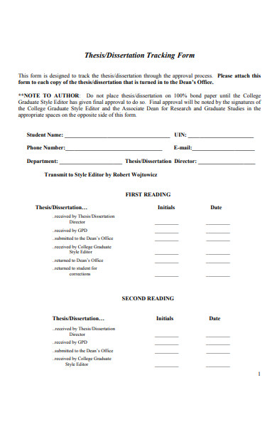 FREE 52+ Tracking Forms in PDF | MS Word | Excel