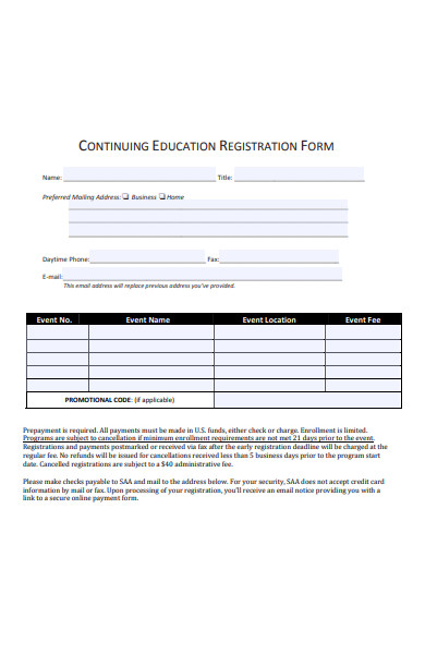 education registration form1