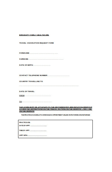 family healthcare form