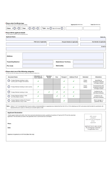 foreign application form