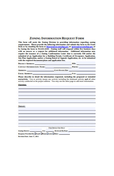 formal information request form1