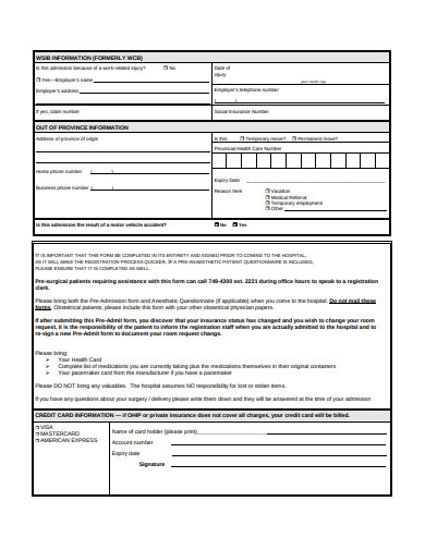 hospital registration form