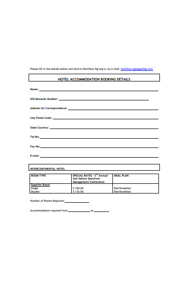 hotel accommodation booking form1