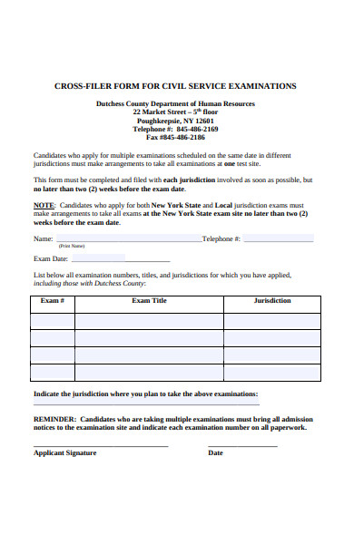 human resources cross filter form