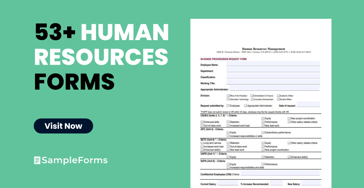 human resources form