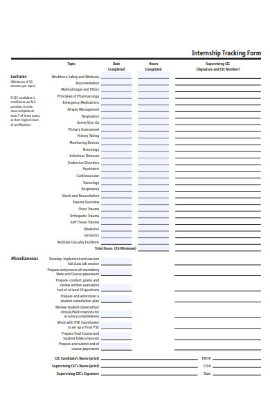 FREE 52+ Tracking Forms in PDF | MS Word | Excel