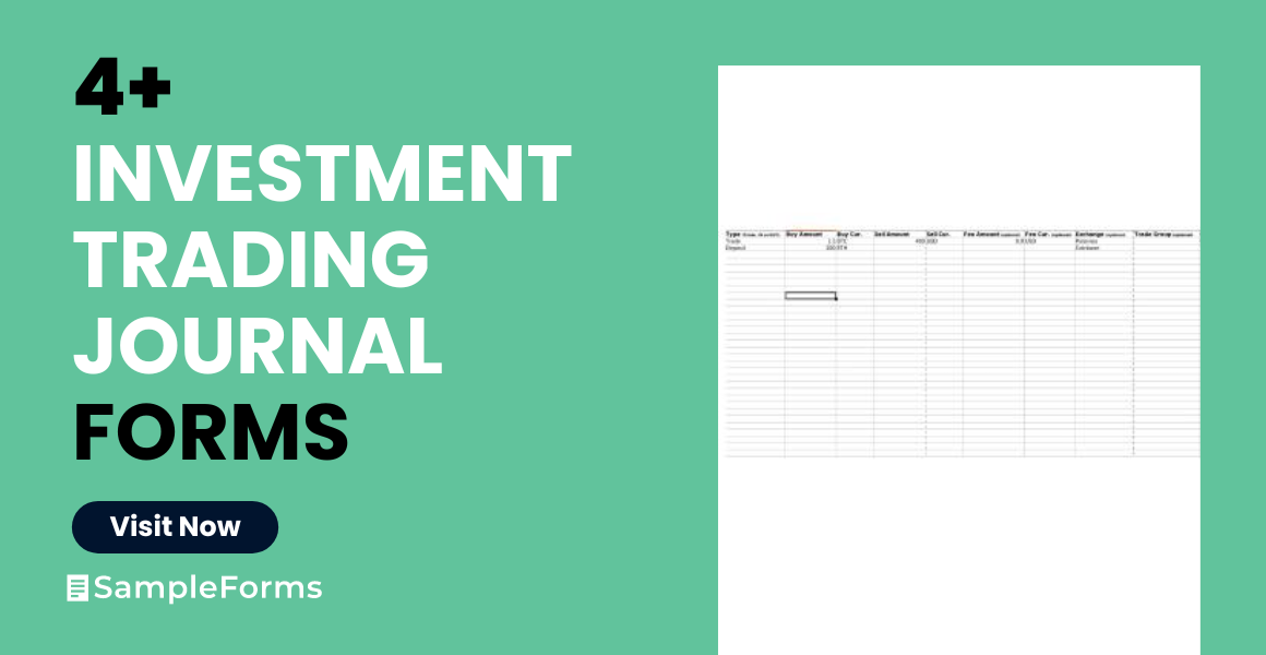 investments trading journal form