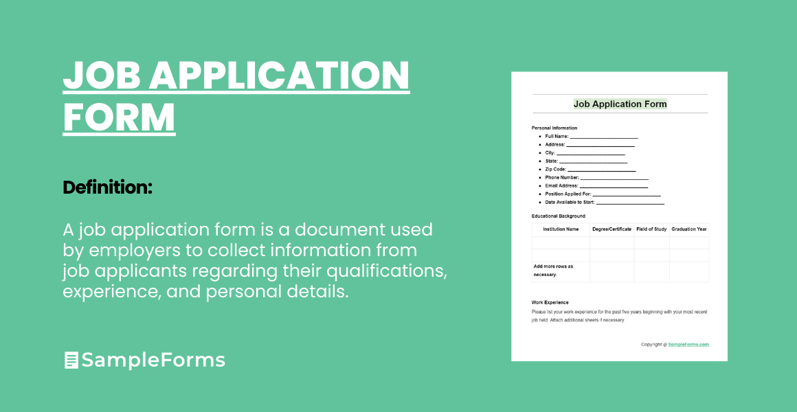 job application form fi