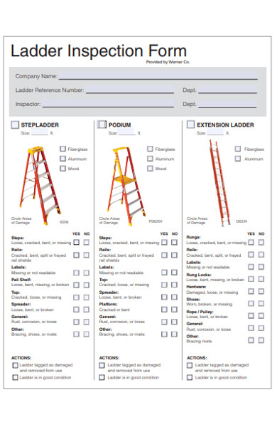 ladder inspection form