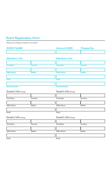 museum event registration form