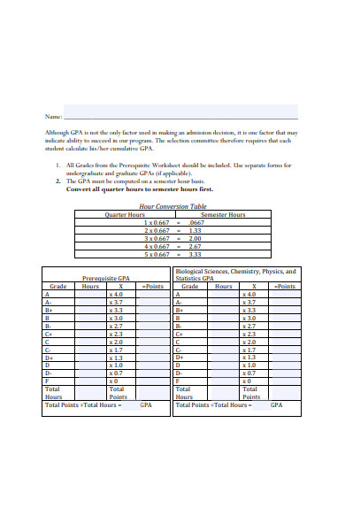 physical therapy calculation form
