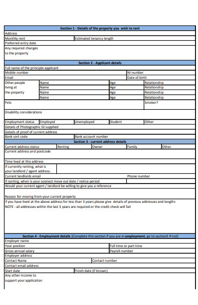 portfolio tenant application form