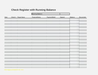 printable checkbook register for standard consumer checks