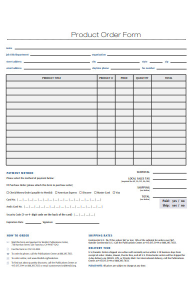 product order form1