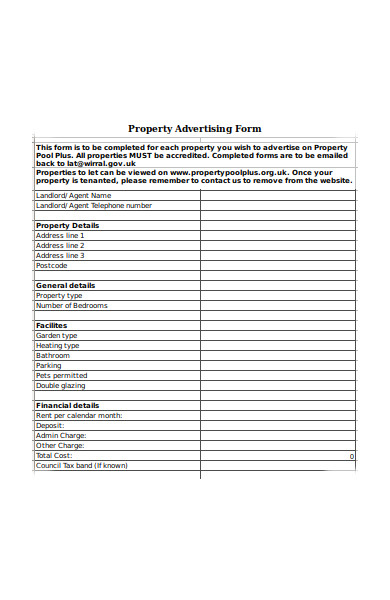 property advertising form1